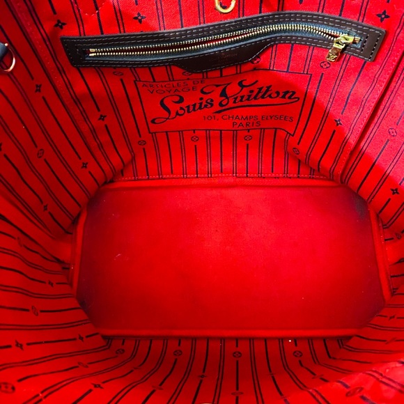 🟥 SOLD! Louis Vuitton Neverfull MM Damier Ebene - Picture 7 of 13